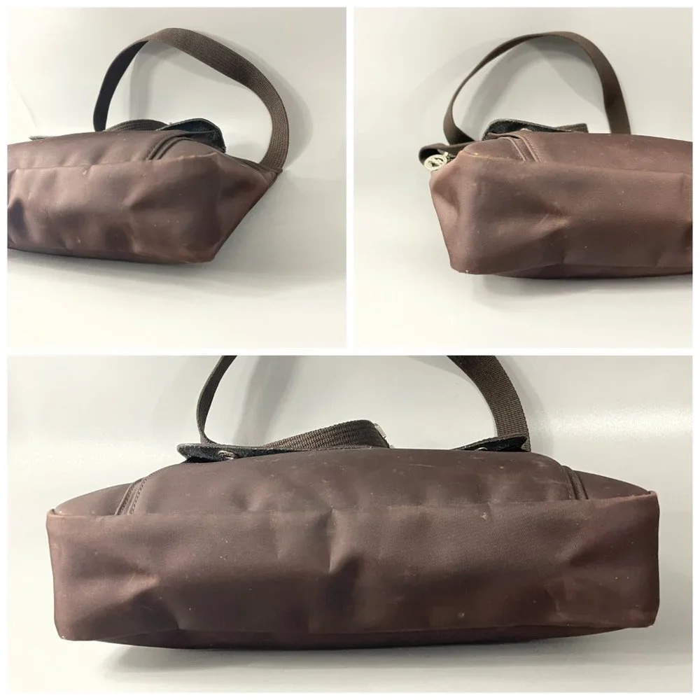Longchamp Chocolate Brown Nylon Planetes Crossbody Bag - Picture 15 of 15